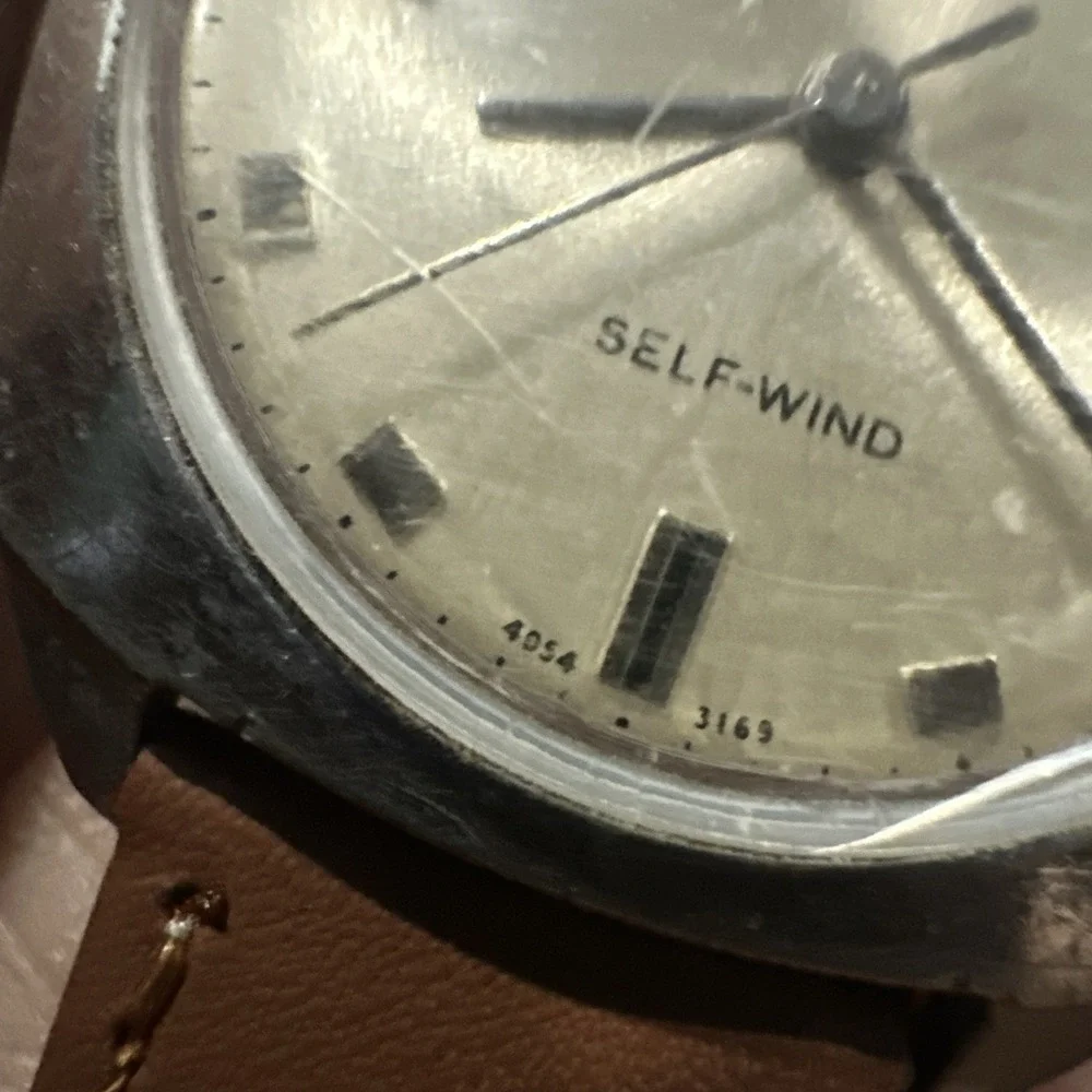 Working Vintage 1969 Timex Square Self wind Automatic Mens Watch New Strap 35mm